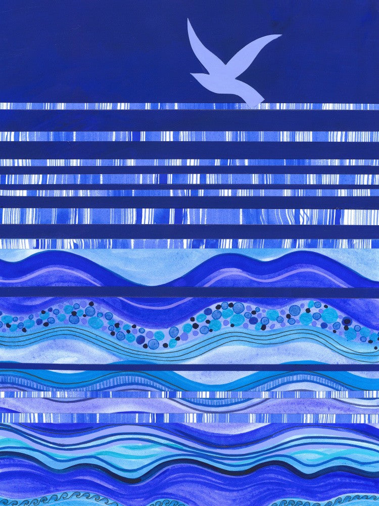 Skimming the Ocean Waves