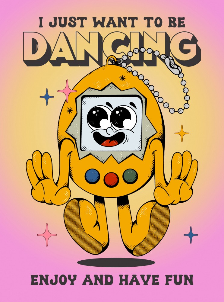 Cartoon Tamagotchi