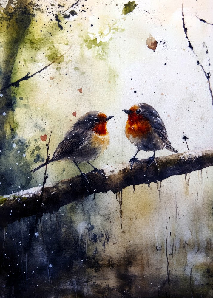 Aquarell Vögel