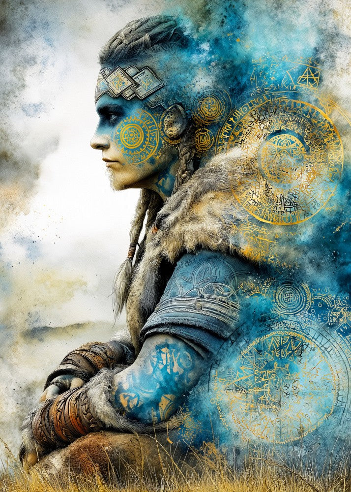 Nordic Warrior painting