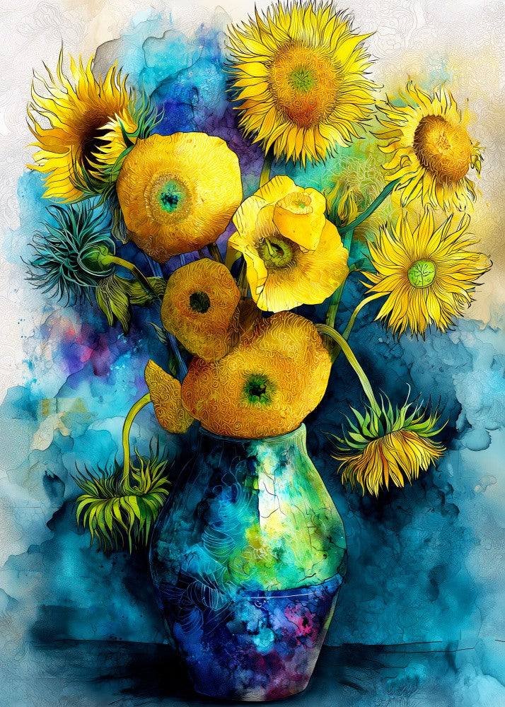 Sunflowers nature art