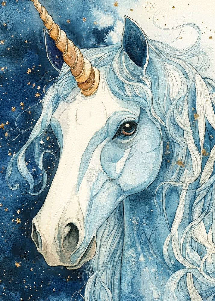 Unicorn white horse
