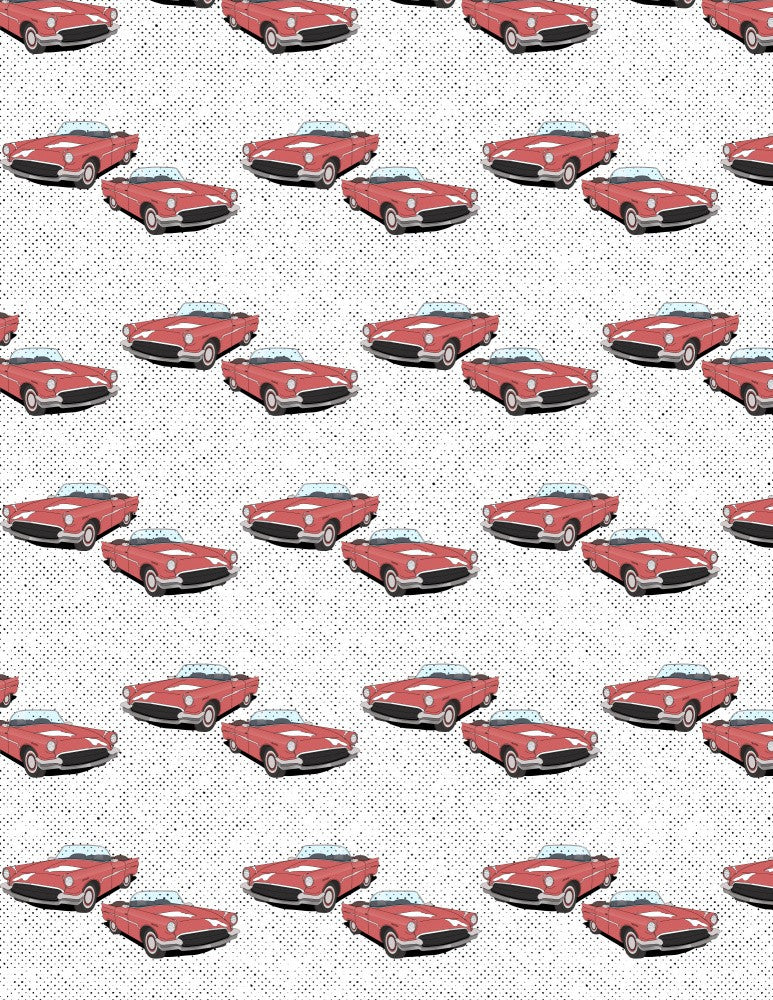Red Sports Car Pattern