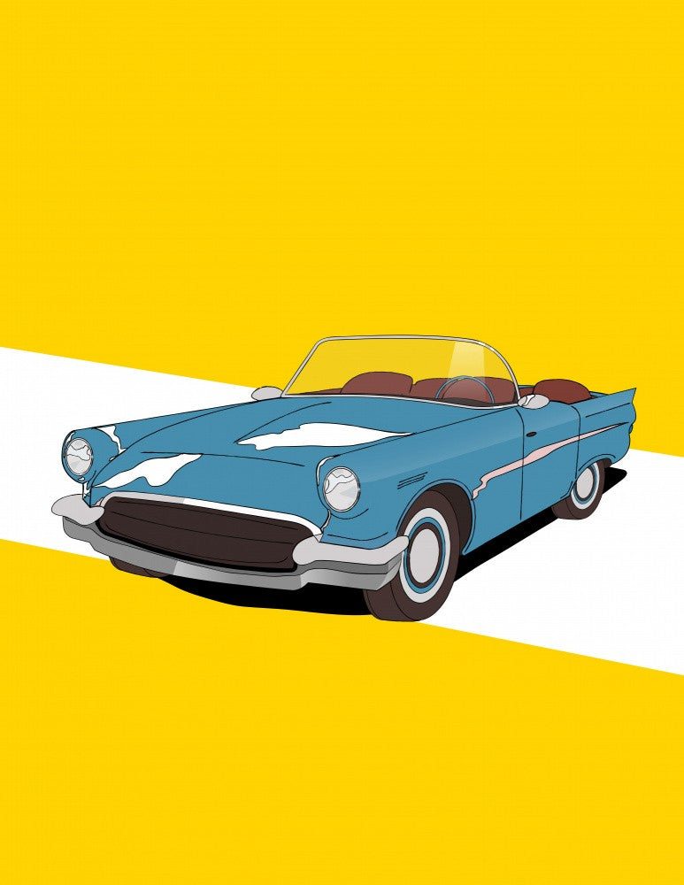 Vintage Red Sports Car