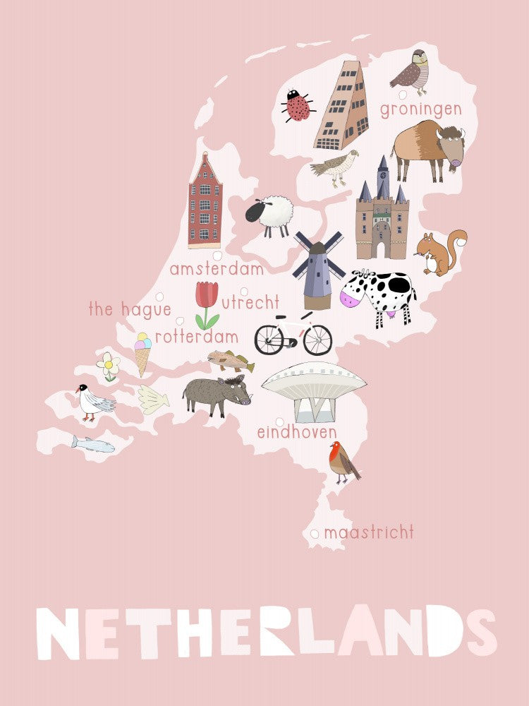 The Netherlands Illustration by Artist Carla Daly