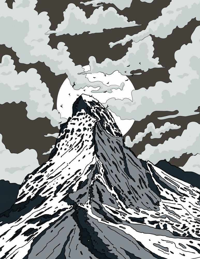Montagne enneigée