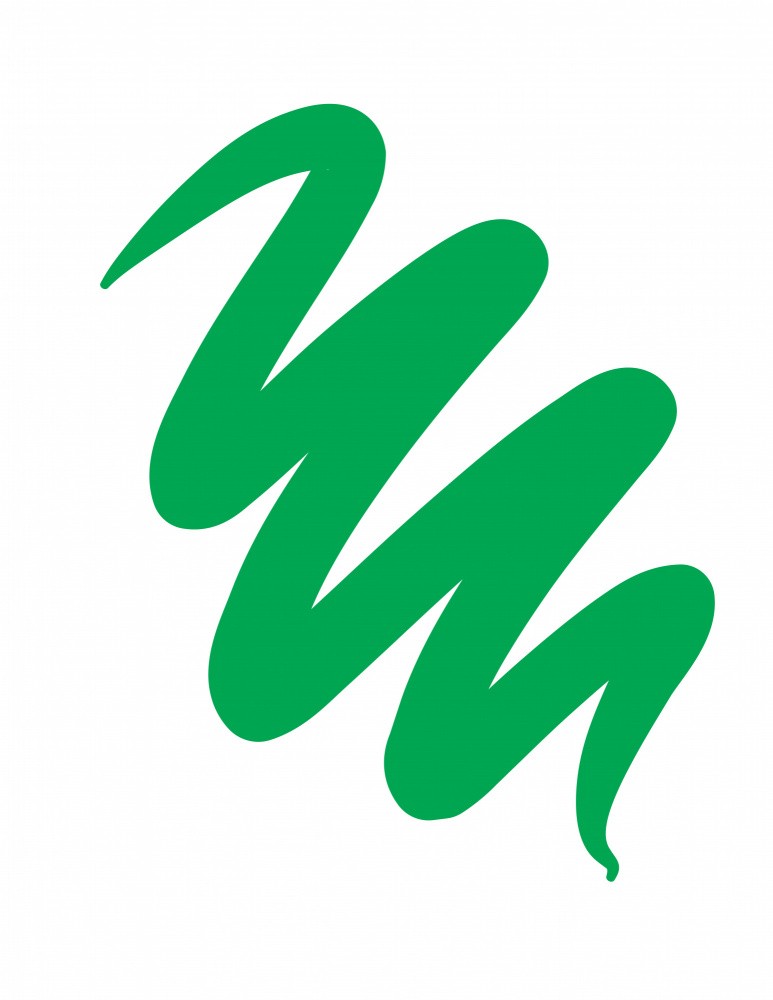 Green Brush Stroke