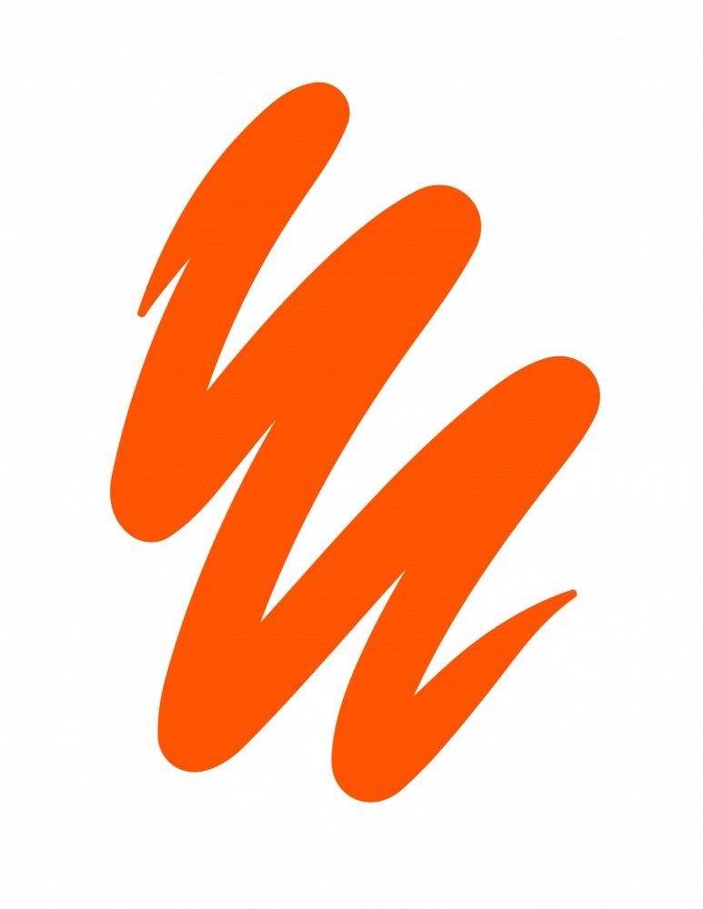 Orange Abstract Paint