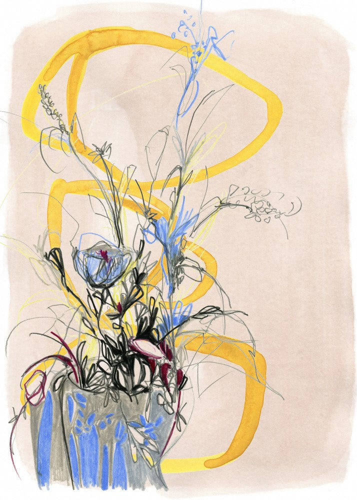 Lebhaftes blaues Bouquet