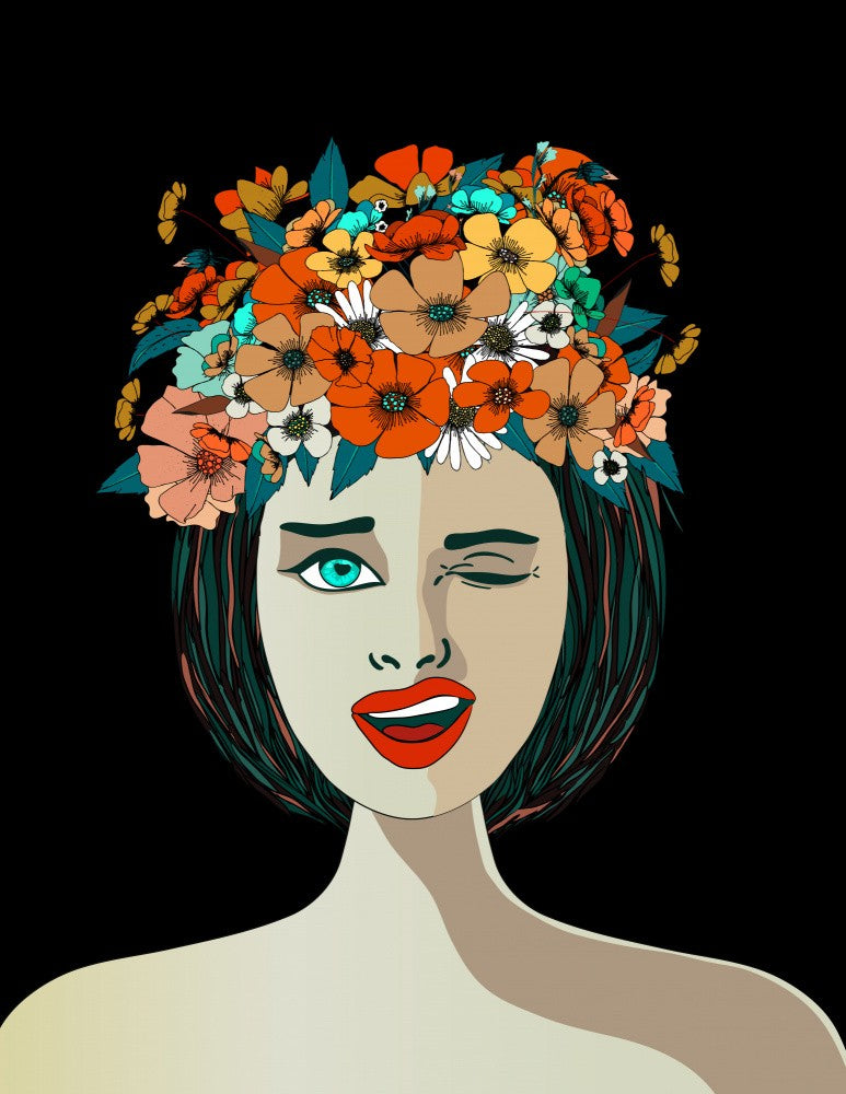 Woman Flower Crown
