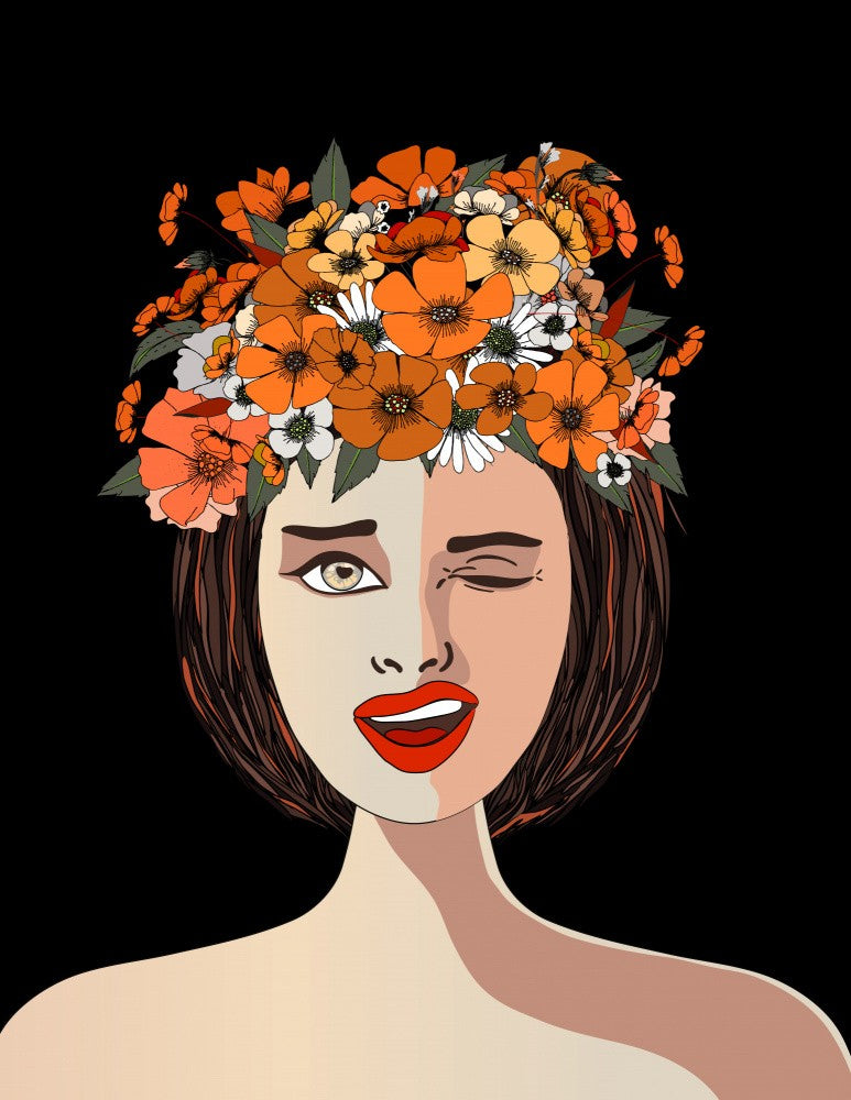 Woman Flower Crown