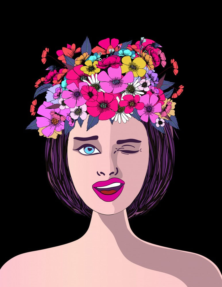 Woman Flower Crown