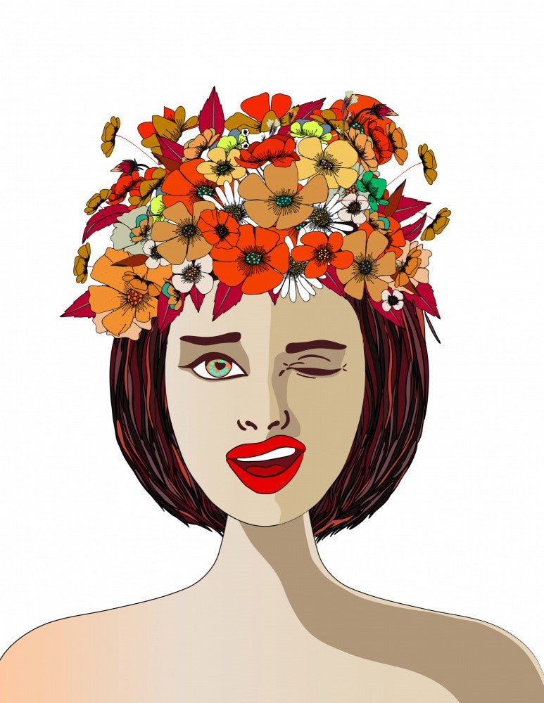 Woman Flower Crown