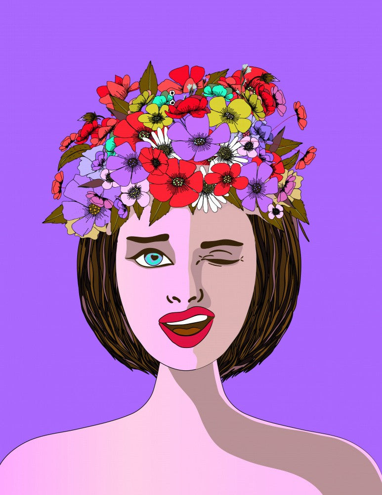 Woman Flower Crown
