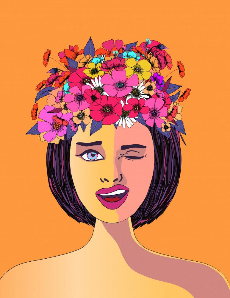 Floral Crown Orange