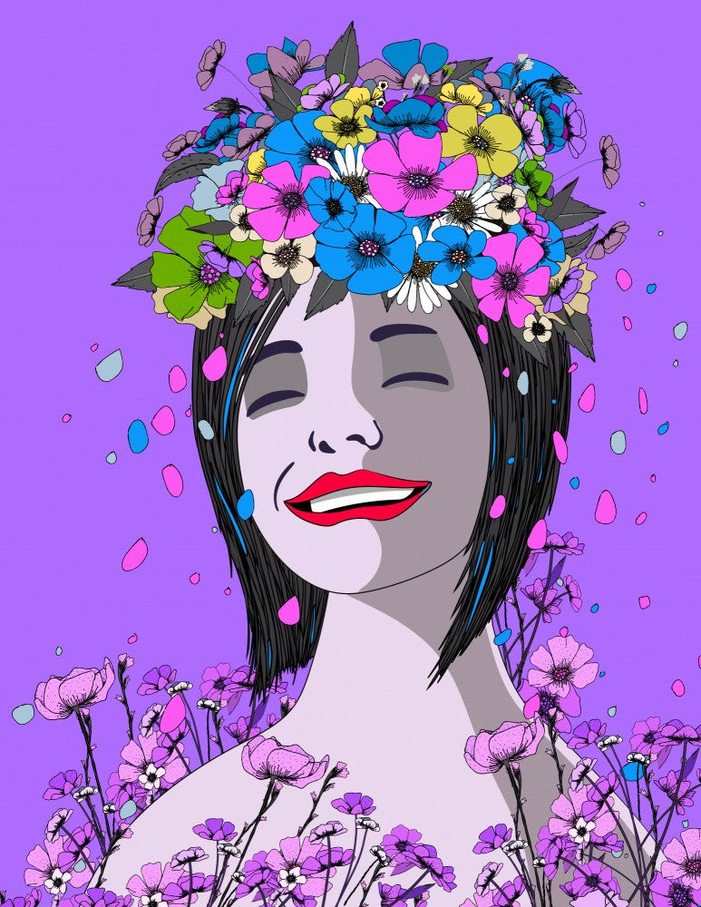 Lady Floral Portrait