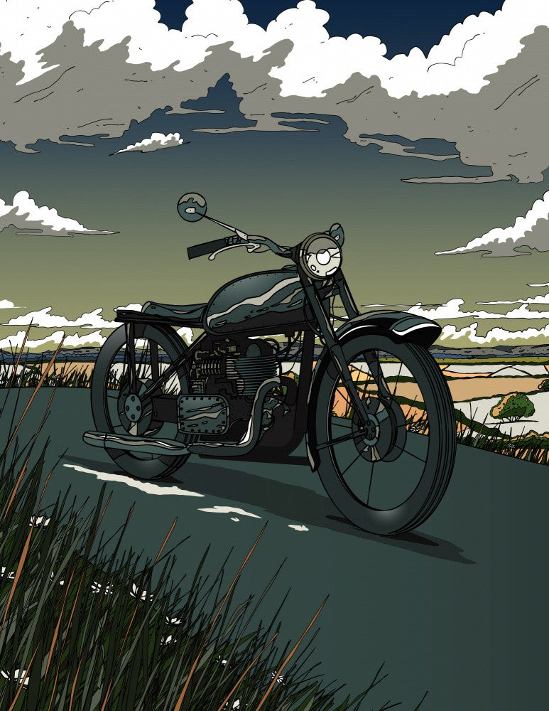 Vintage 1950s Motorbike