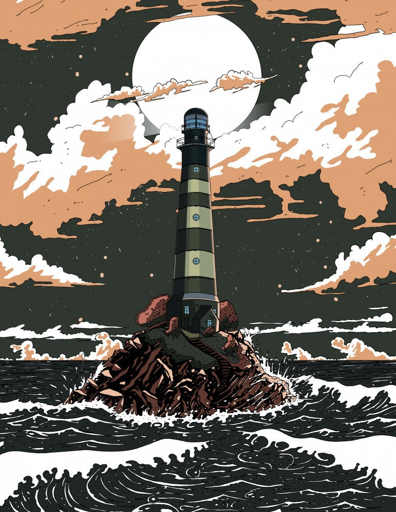 Lighthouse At Night