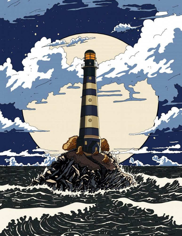 Lighthouse At Night