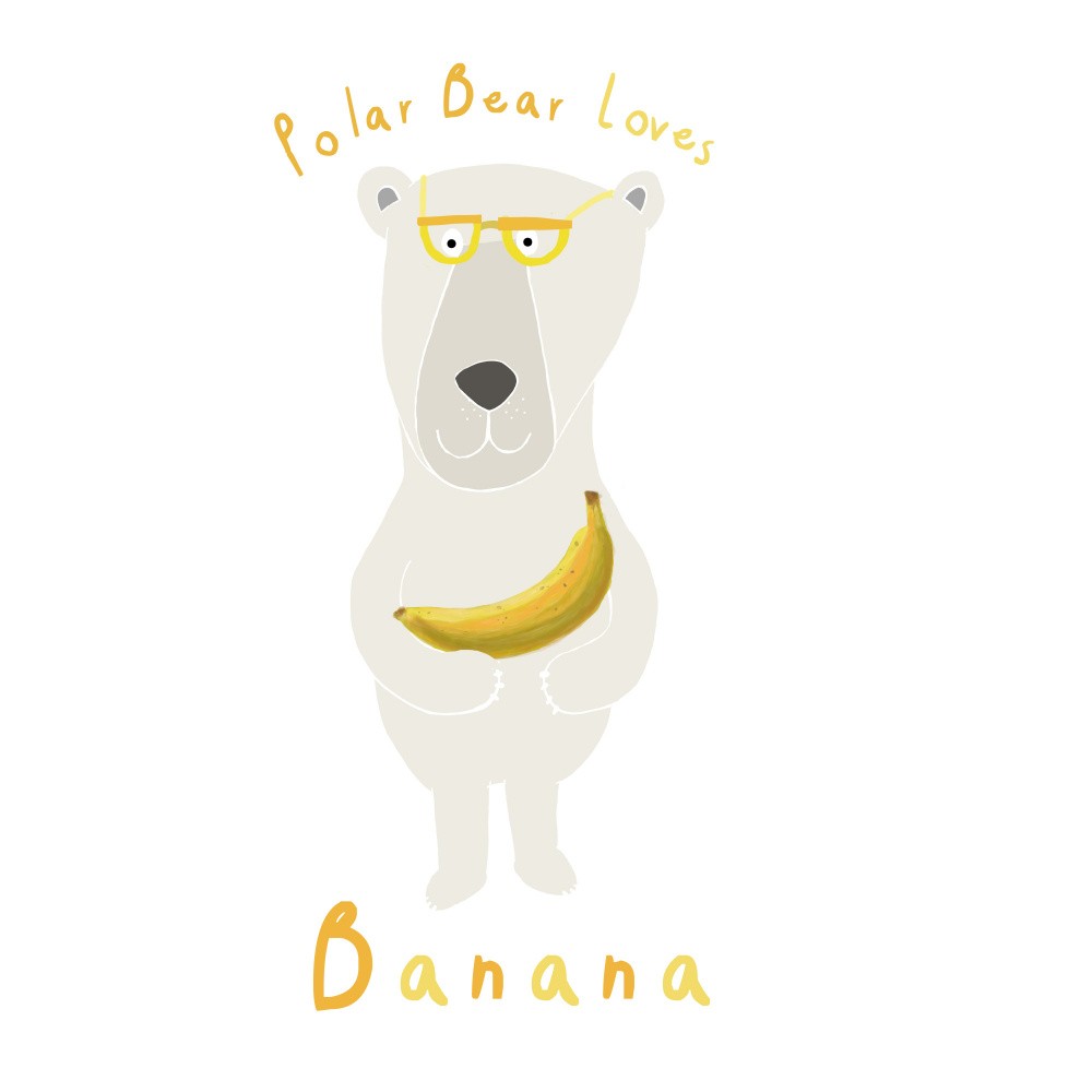Eisbär Liebt Banane