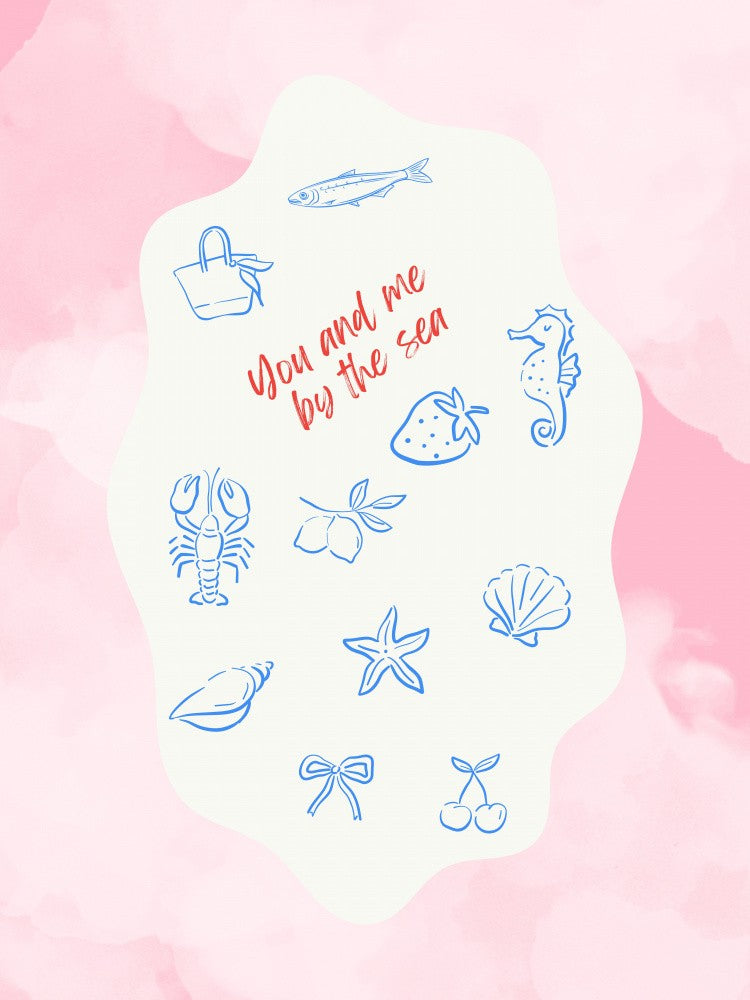 Toi et moi au bord de la mer - Rose