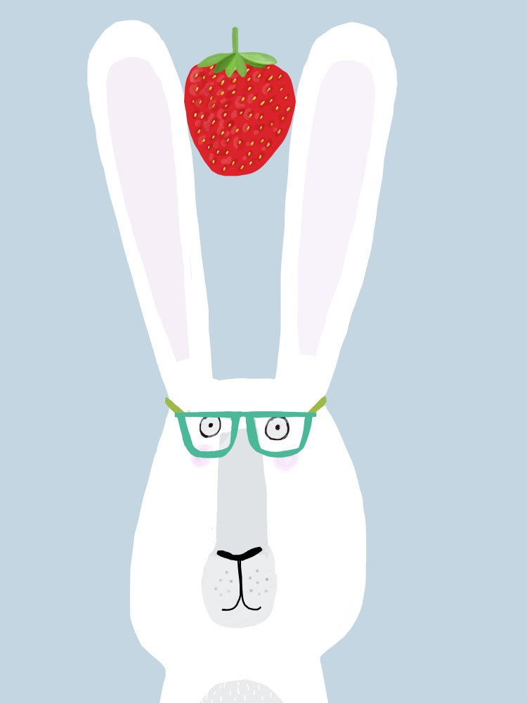 Funny Rabbit with Strawberry