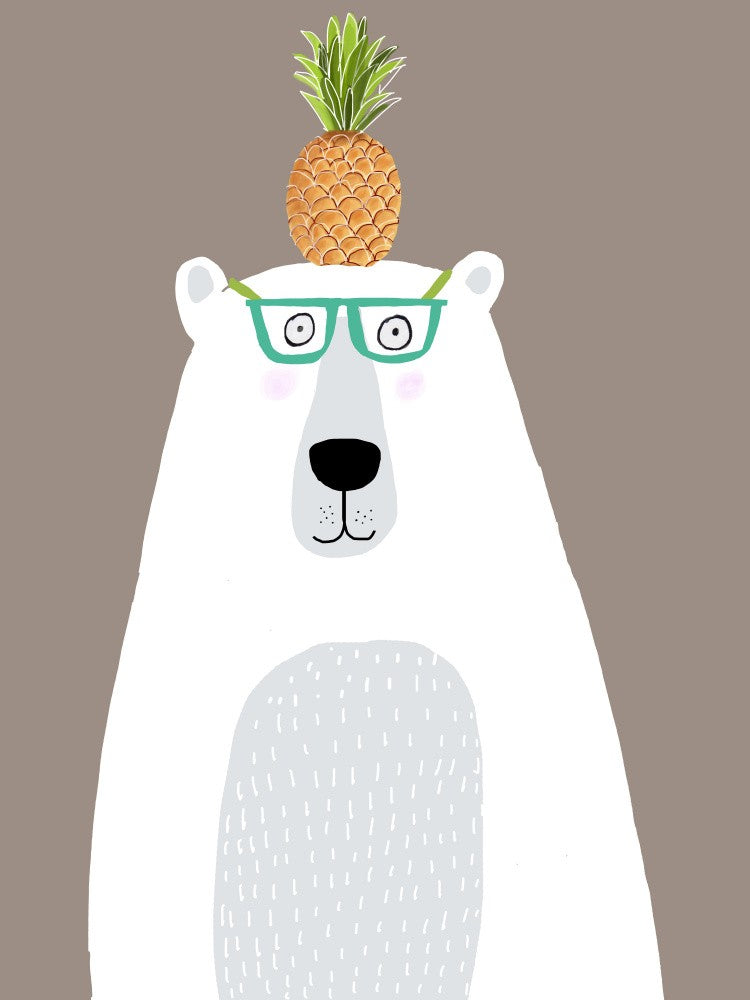 Polar Bear with Pineapple