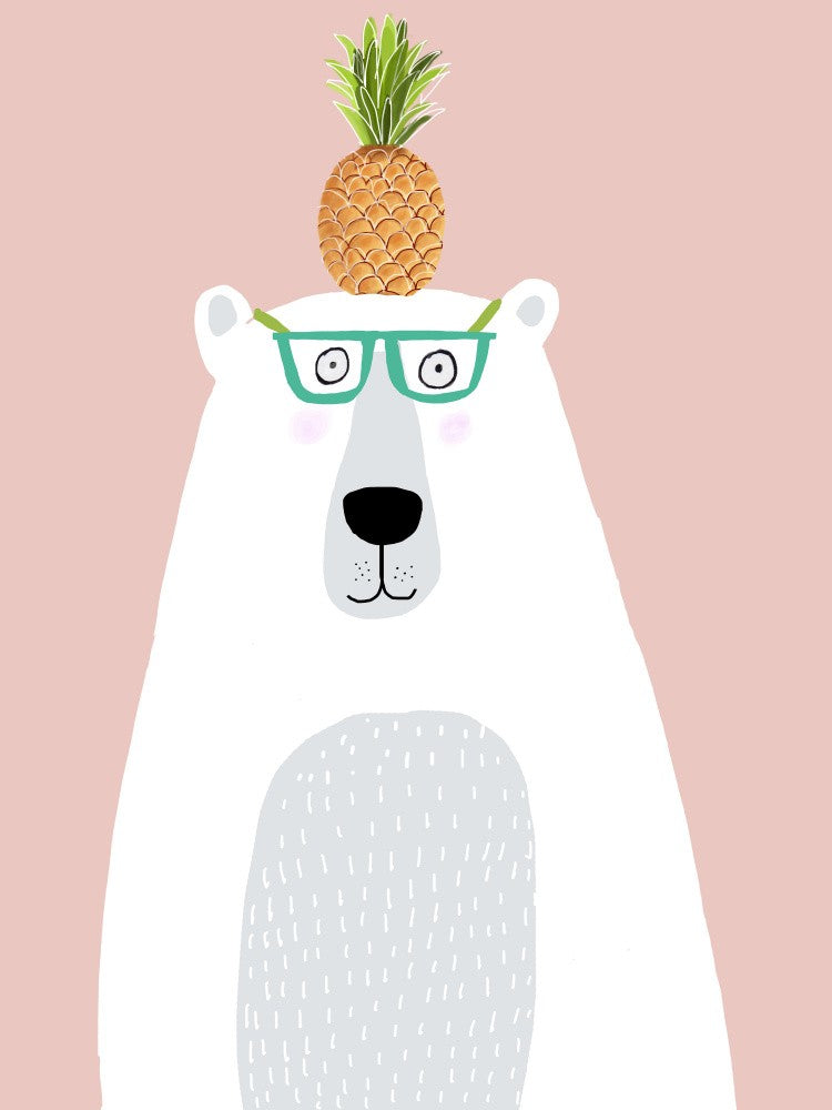 Polar Bear with Pineapple
