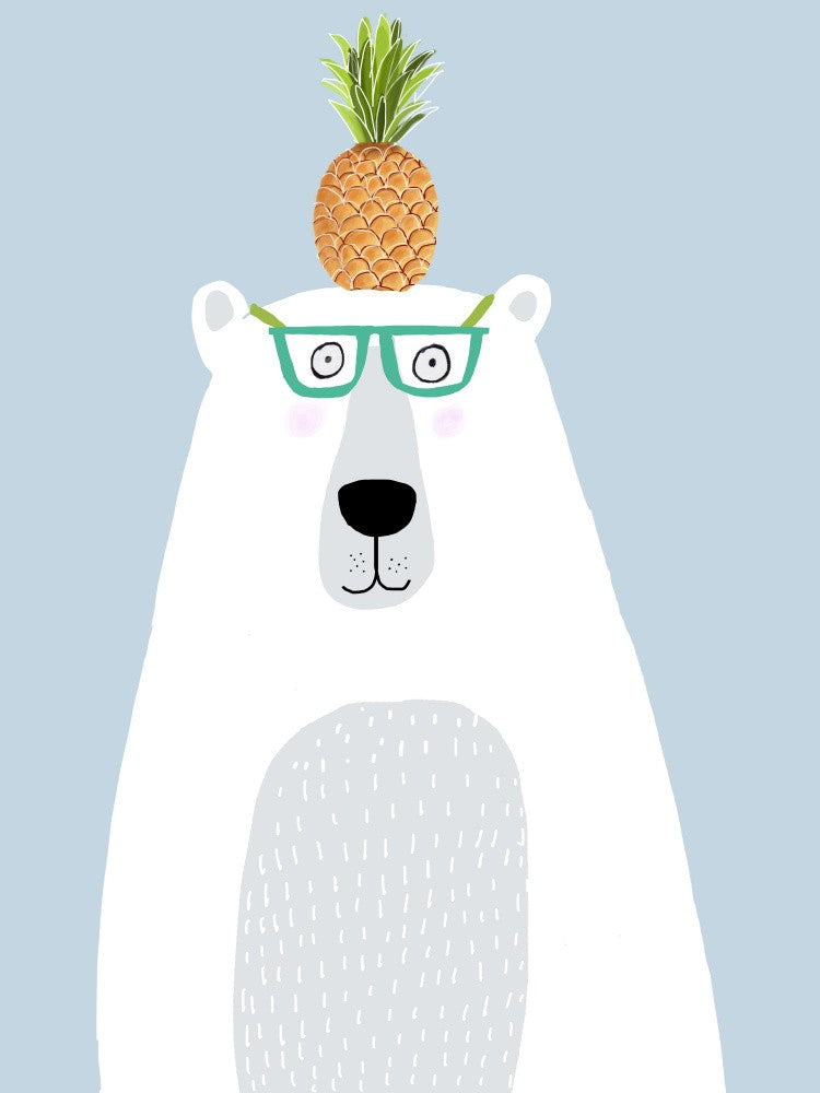Polar Bear with Pineapple
