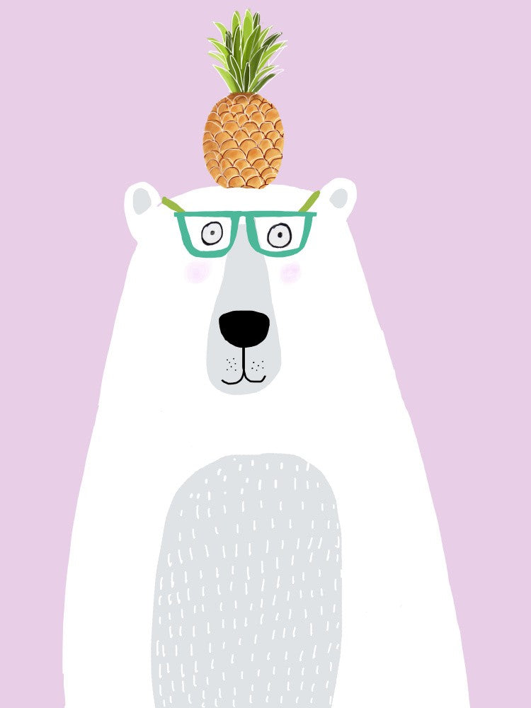 Polar Bear with Pineapple