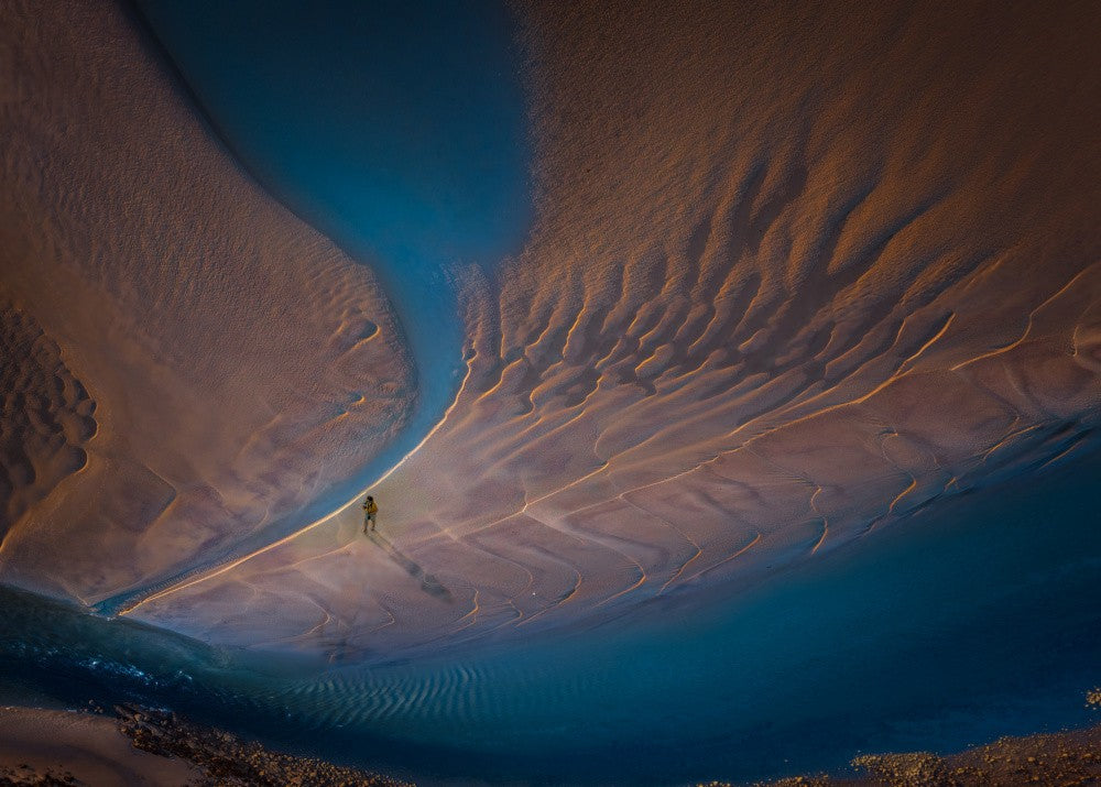 A place where a marsh meets the ocean