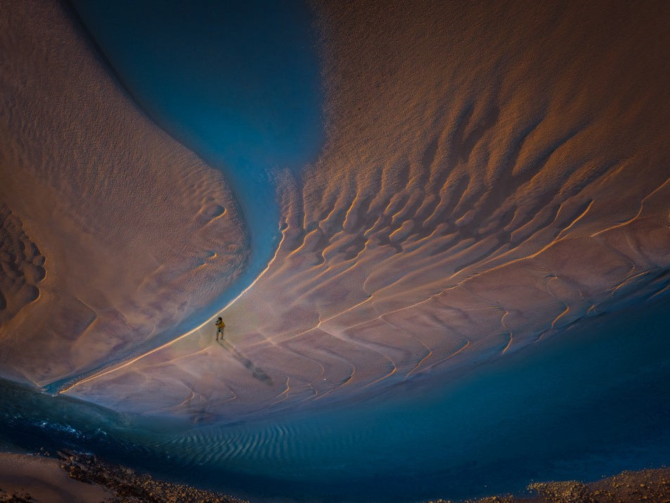 A place where a marsh meets the ocean
