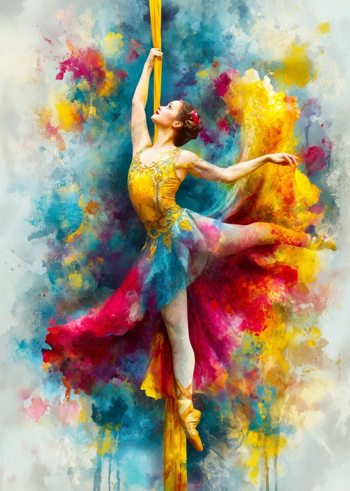 Circus woman acrobat