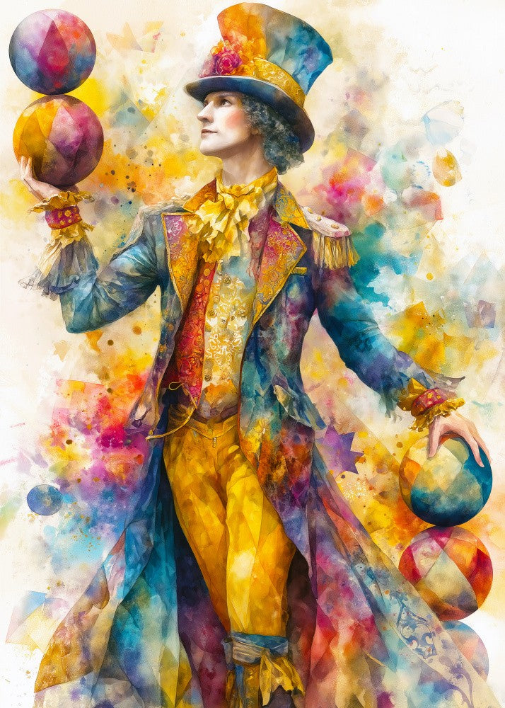 Circus man acrobat