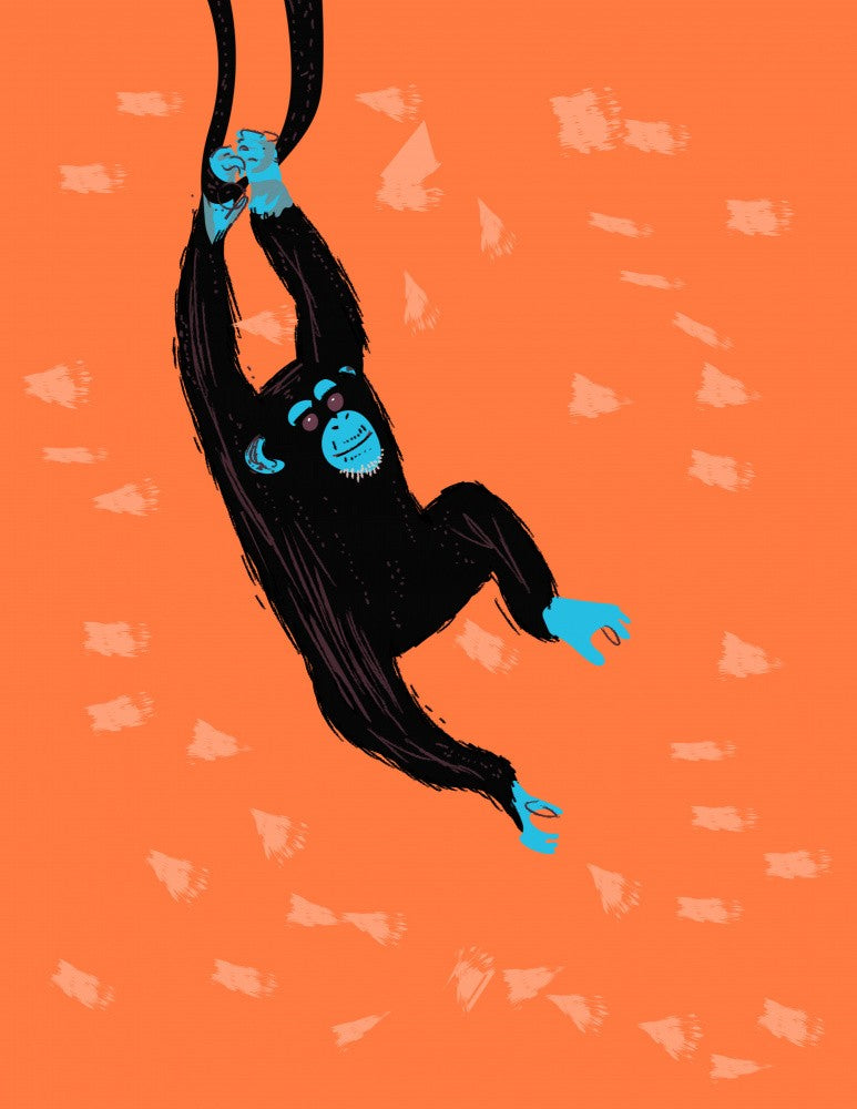 Chimpanzee Hanging