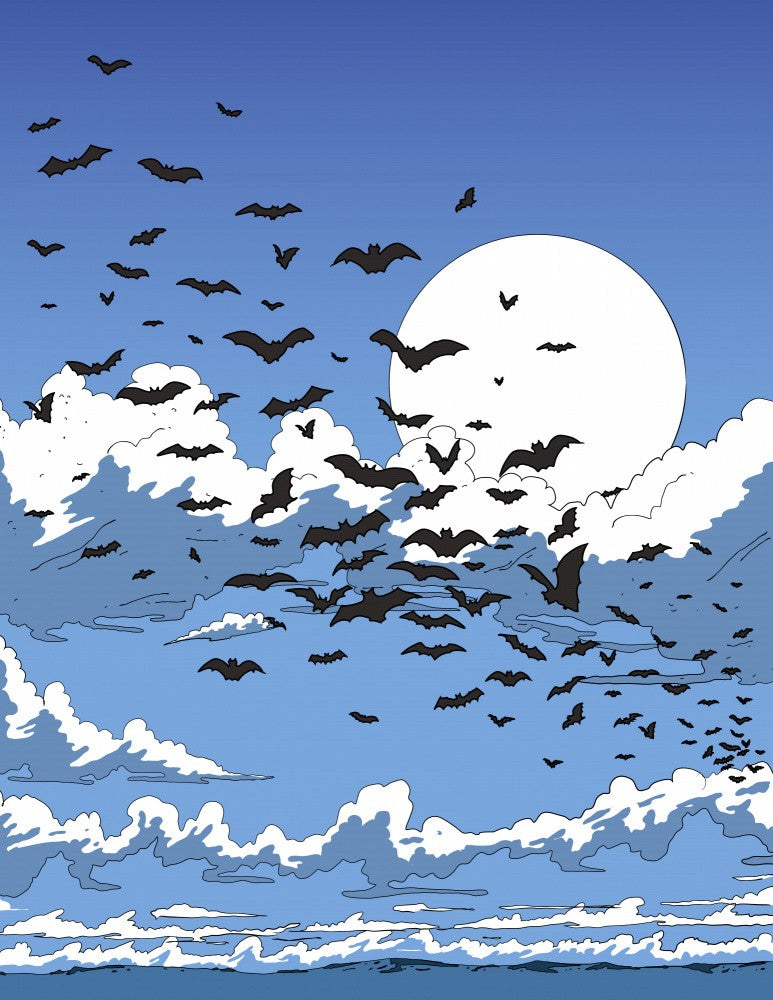 Bats under the Full Moon