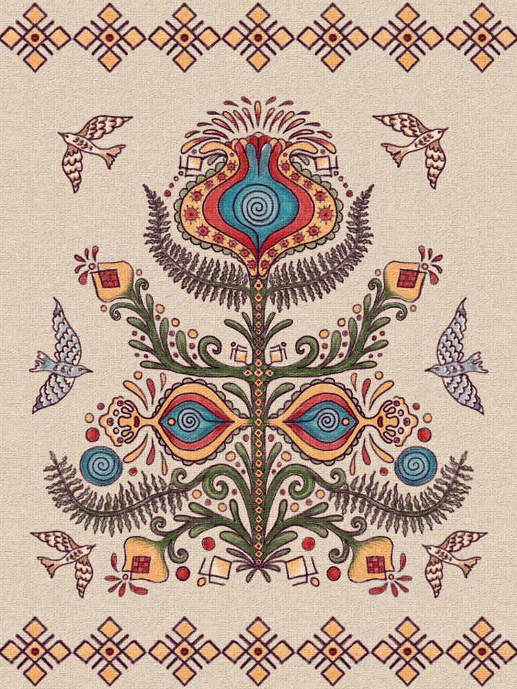 Tree of Life - Ukrainian Folktale Art