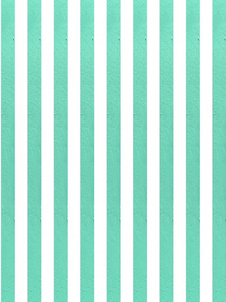Fresh Mint Summer Stripes: Original Relaxing Acrylic Art