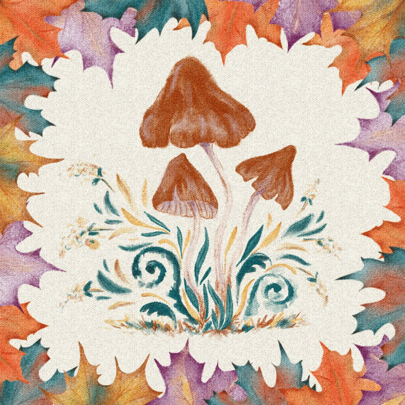 Woodland Mushrooms Bloom – Study in the Forest