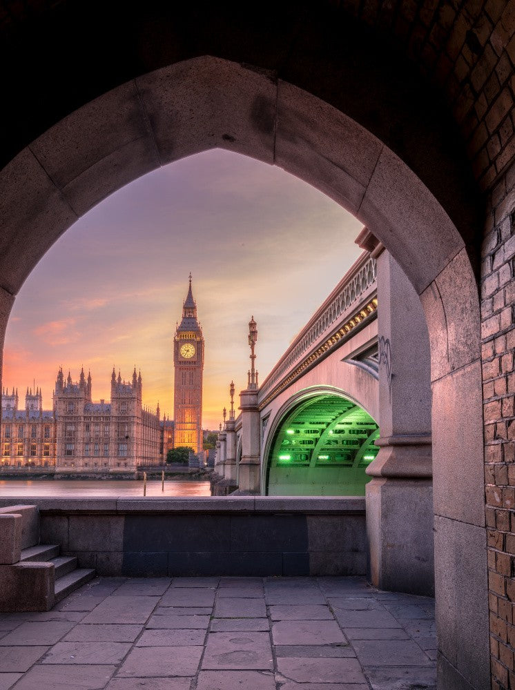 Klassischer Londoner Sonnenuntergang