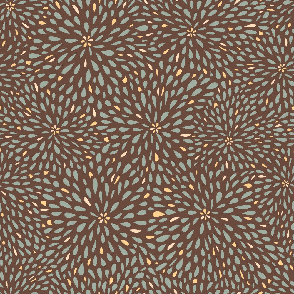 Sunflower Seeds on Brown BG - Pattern