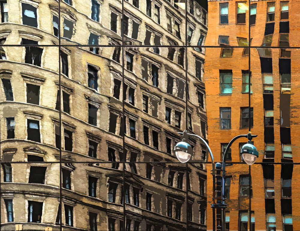 Reflections in glass - Mahattan, New York