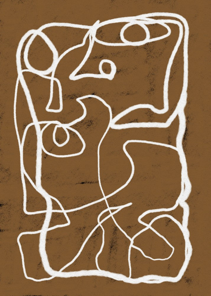Brown line drawing