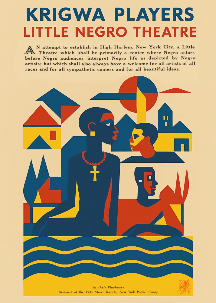 Retro Poster Little Negro Theatre