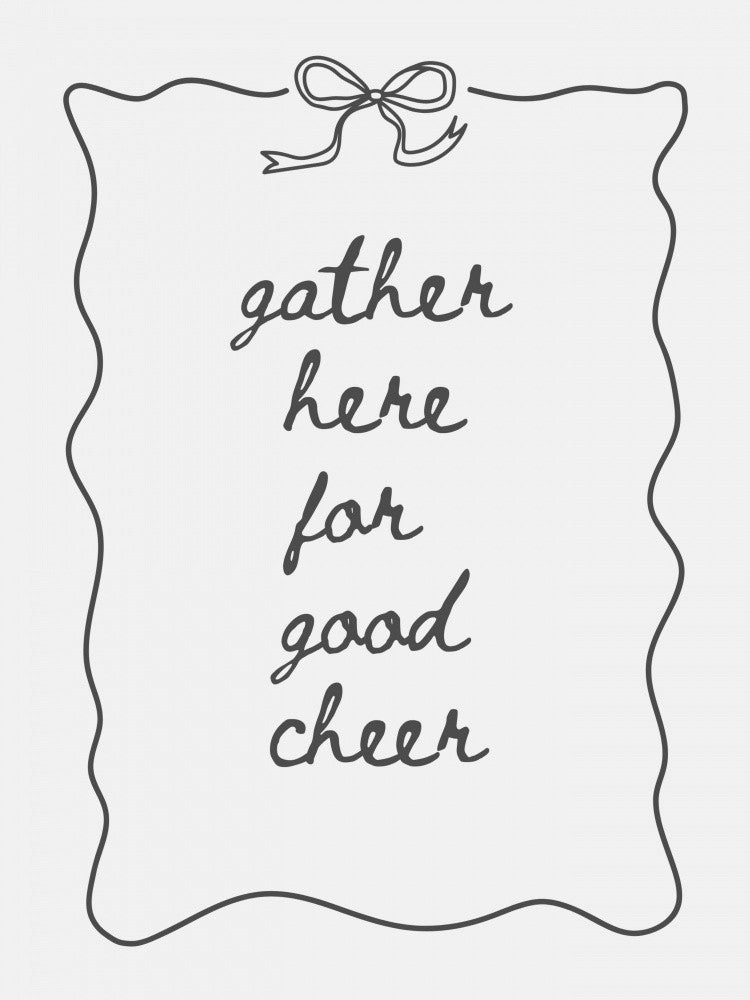 Gather Here - Bow Border - Black
