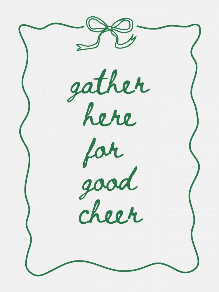 Gather Here - Bow Border - Green