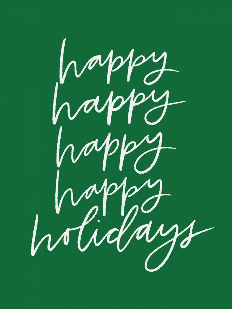 Happy Holidays - Green