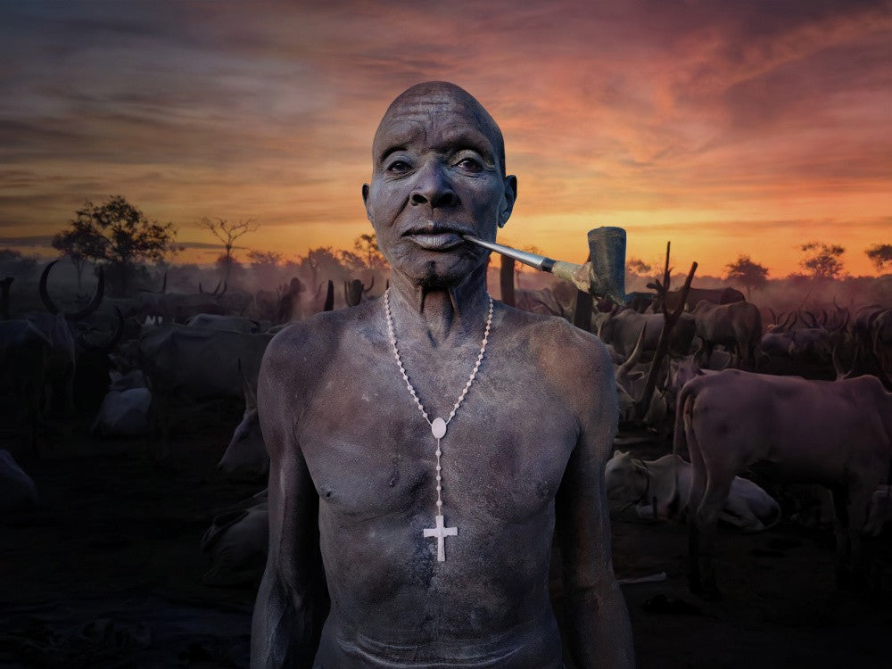 Old Mundari man