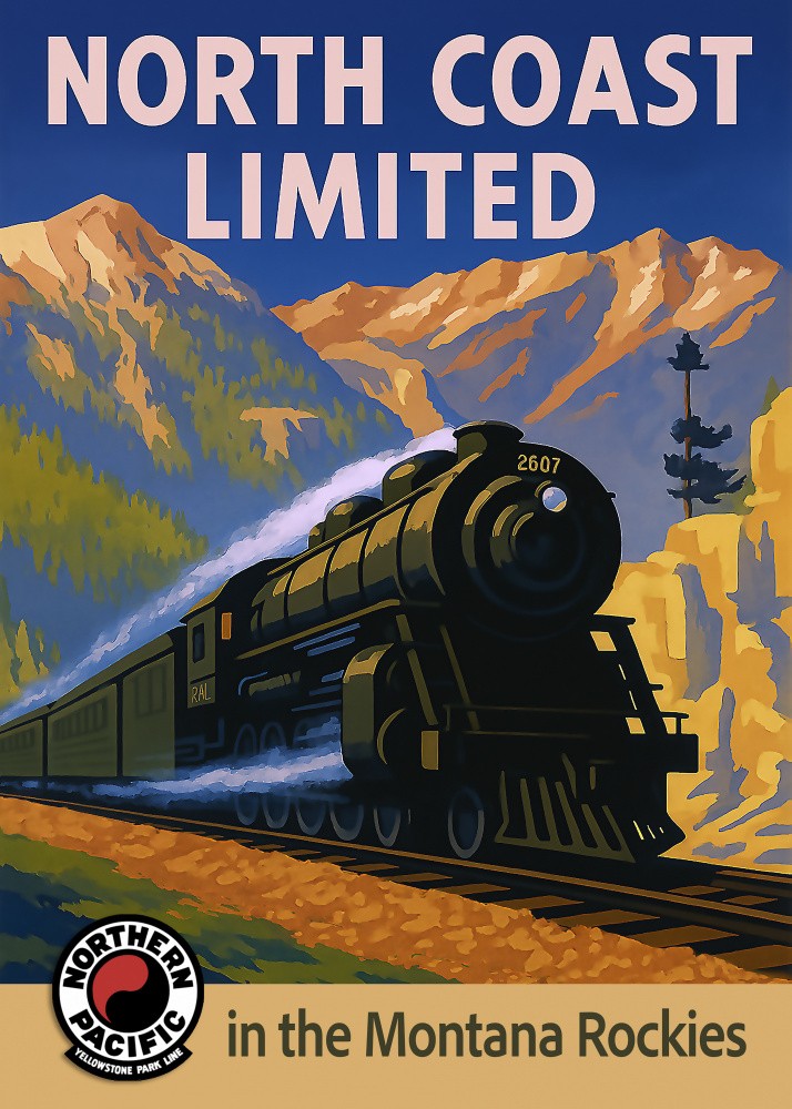North Coast Limited Retro Poster