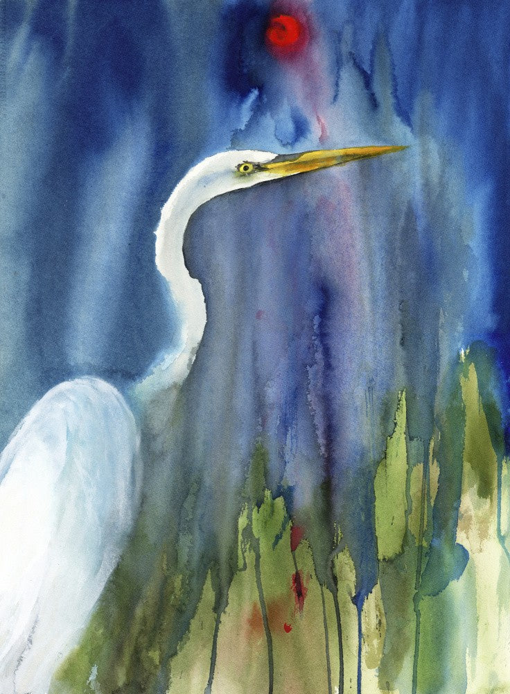 Great Egret Blue